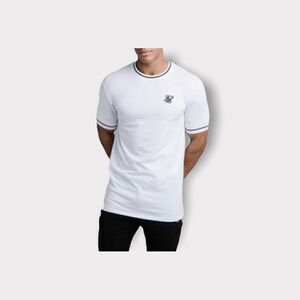 SikSilk Imperial Retro Rib Gym Tee Sz XS NWT